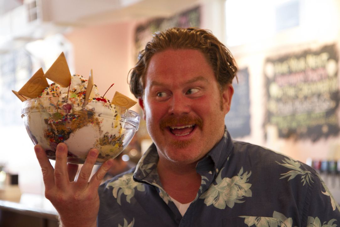 Gigantisch: In der "Creole Creamery" muss sich Casey der "Tchoupitoulas Challenge" stellen, einem Mammut-Eisberg mit acht Kugeln und acht Toppings ... - Bildquelle: 2017,The Travel Channel, L.L.C. All Rights Reserved.