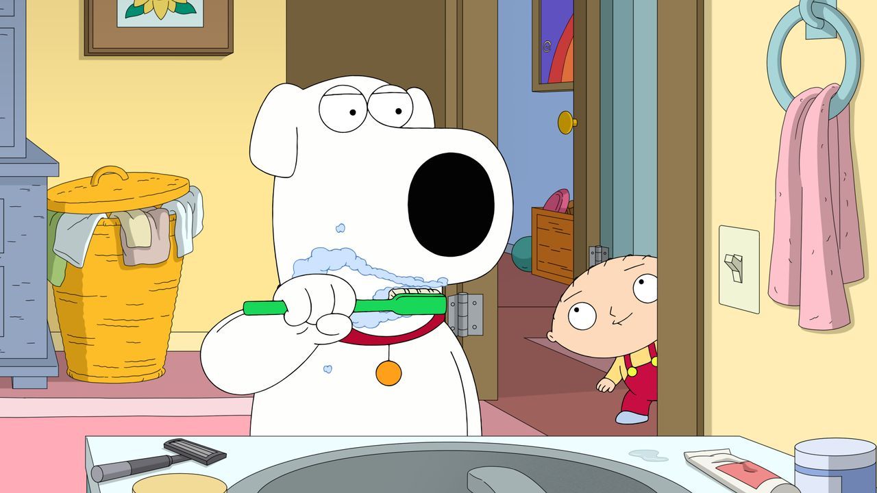 Brian Griffin (l.); Stewie Griffin (r.) - Bildquelle: © 2021-2022 Fox Broadcasting Company, LLC. All rights reserved.