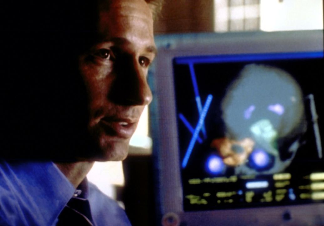 Mulder (David Duchovny ) stellt fest, dass der Gefängnisgeistliche über eine besondere Gabe verfügt. - Bildquelle: TM +   2000 Twentieth Century Fox Film Corporation. All Rights Reserved.