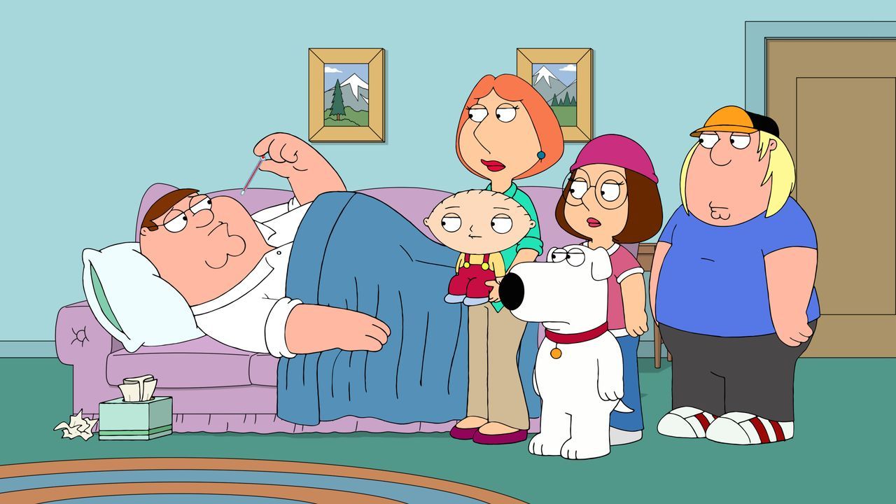(v.l.n.r.) Peter Griffin, Stewie Griffin, Lois Griffin, Brian Griffin, Meg Griffin, Chris Griffin - Bildquelle: 2018-2019 Fox and its related entities.  All rights reserved.