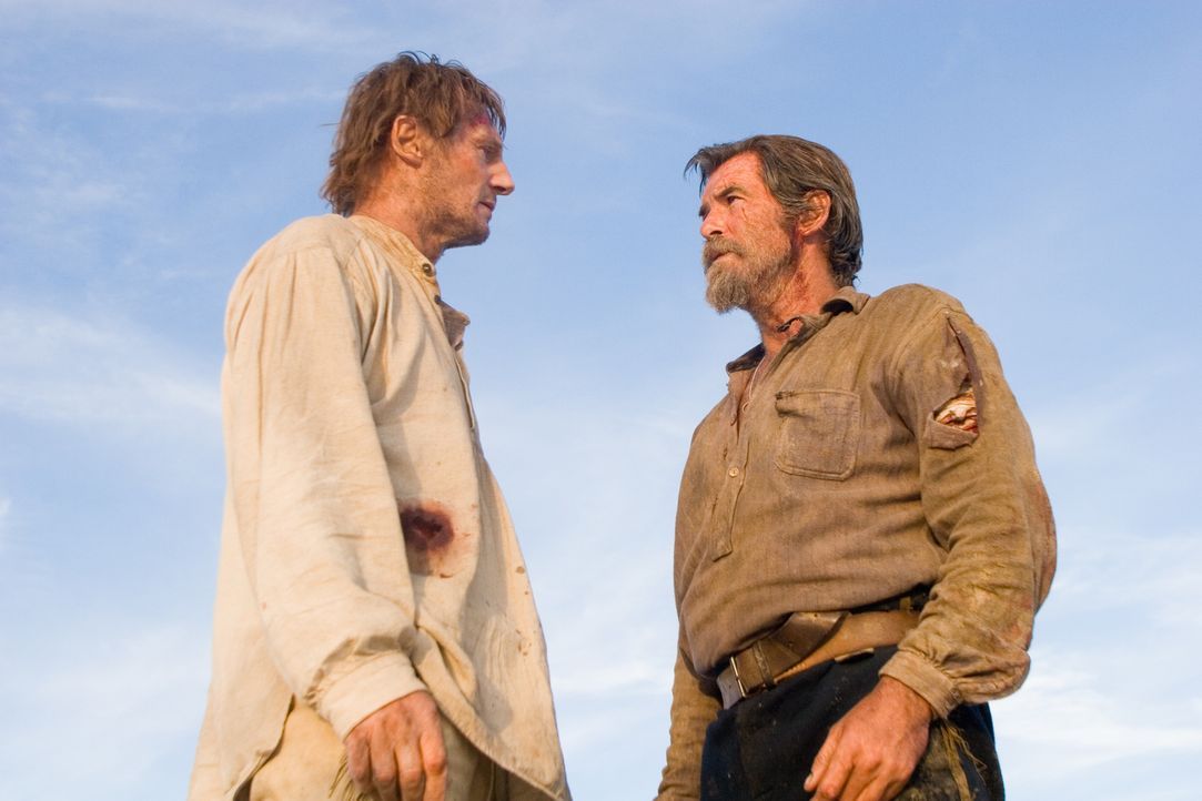 Carver (Liam Neeson, l.), einst Colonel in der Armee der Südstaaten, lebt nur noch für die Rache am Nordstaatler Gideon (Pierce Brosnan, r.), den er... - Bildquelle: Lorey Sebastian 2006 Icon Distribution, Inc.  All Rights Reserved.
