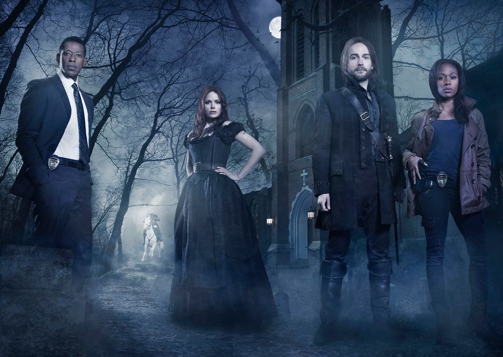 (1. Staffel) - Versuchen gemeinsam, das komplexe Puzzle von Sleepy Hollow zu lösen um dessen Zukunft zu beschützen: Katrina (Katia Winter, 2.v.l.),... - Bildquelle: 2013 Twentieth Century Fox Film Corporation. All rights reserved.