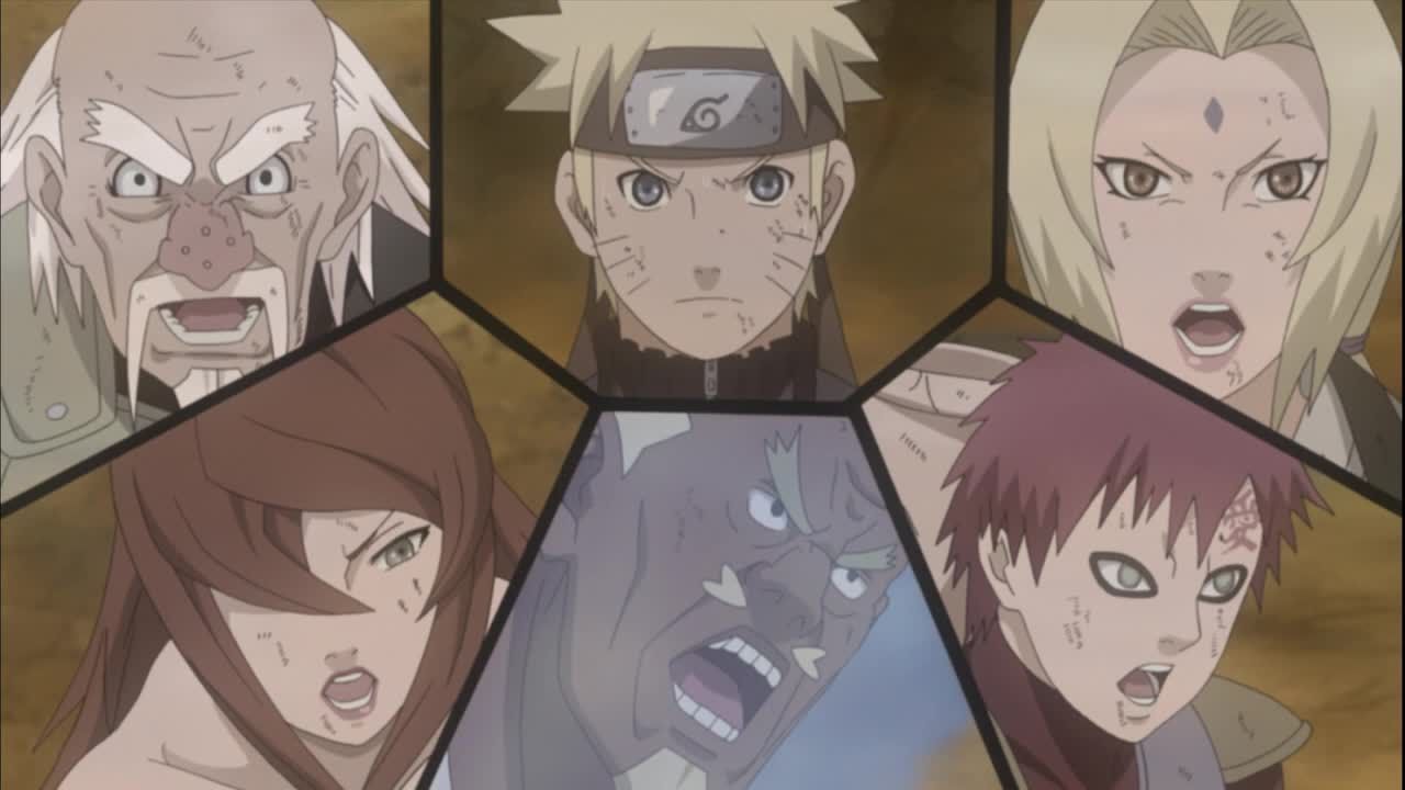 Die fünf Kage vertrauen Naruto
