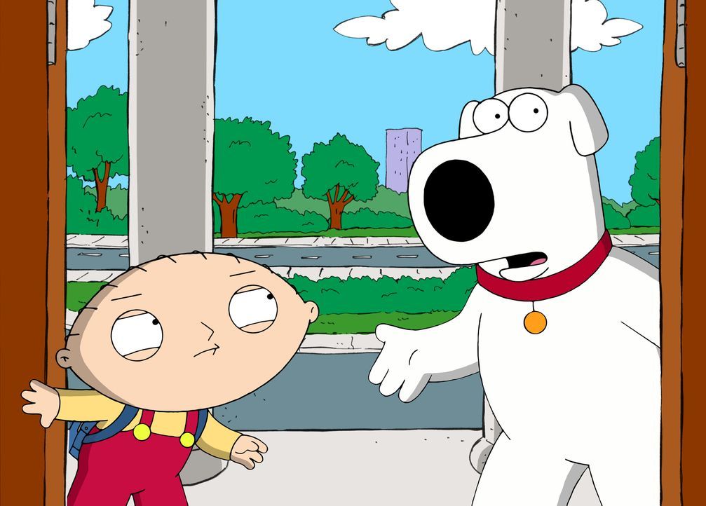 Brian (r.) und Stewie (l.) begeben sich auf eine Reise in die Vergangenheit und sorgen für ein riesiges Chaos ... - Bildquelle: 2011 Twentieth Century Fox Film Corporation. All rights reserved.