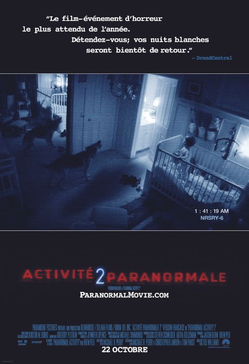 PARANORMAL ACTIVITY 2 - Plakatmotiv - Bildquelle: 2010 by Paramount Pictures. All Rights Reserved.