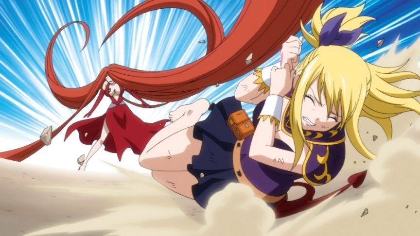 Lucy vs. Flare - Bildquelle: © Hiro Mashima - KODANSHA/Fairy Tail Guild - TV TOKYO. All Rights Reserved.