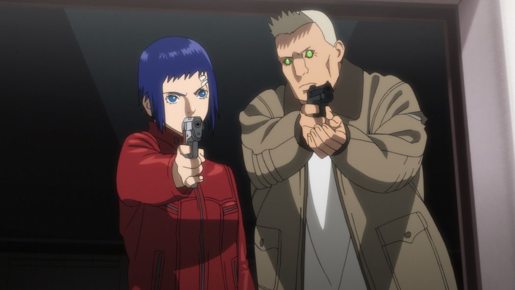 Motoko Kusanagi (l.); Batou (r.) - Bildquelle: Shirow Masamune - Production I.G/KODANSHA - GHOST IN THE SHELL ARISE COMMITTEE. All Rights Reserved.