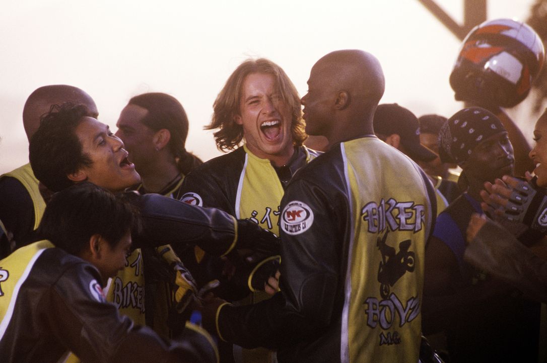 Fahren einen fulminanten Sieg ein: (v.l.n.r.) Flip (Dion Basco), Philly (Dante Basco), Stuntman (Brendan Fehr) und Kid (Derek Luke) … - Bildquelle: DreamWorks SKG