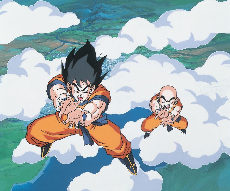 (v.l.n.r.) Son Goku; Killin - Bildquelle: 1991 TOEI ANIMATION CO., LTD.