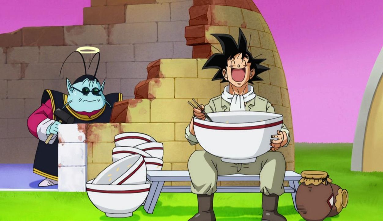 Son Goku scheint endlich satt zu sein! Doch der nächste Hunger kommt bestimmt ... - Bildquelle: BIRD STUDIO/SHUEISHA, TOEI ANIMATION