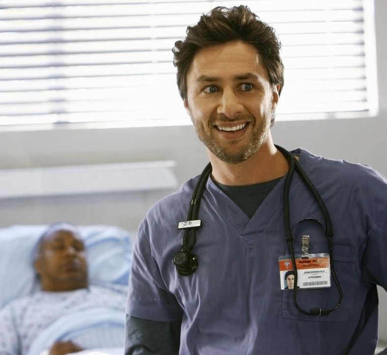 Steht unter ständiger Beobachtung von Dr. Maddox: J.D. (Zach Braff, r.) ... - Bildquelle: Touchstone Television