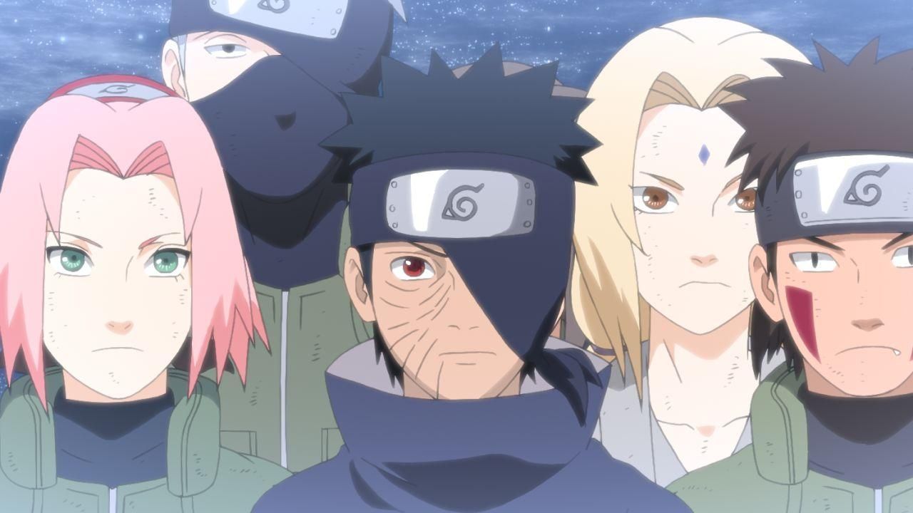 Naruto kämpft gemeinsam mit Sasuke und Juugo gegen Obito. Unterstützung erha... - Bildquelle: © 2002 MASASHI KISHIMOTO / 2007 SHIPPUDEN All Rights Reserved.
