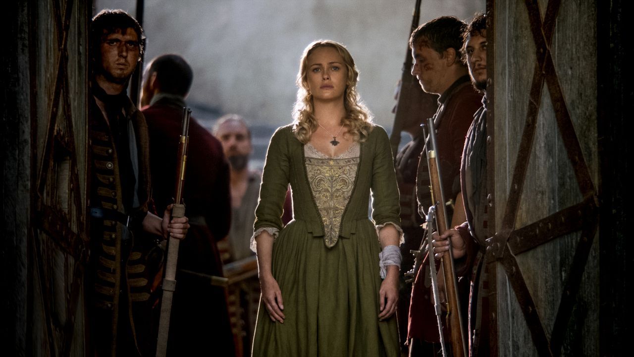Eleanor (Hannah New) versucht, Max zu helfen, indem sie Silver und Flint ein Angebot macht: die Freilassung von 20 gefangenen Piraten gegen die Ausl... - Bildquelle: 2017 Starz Entertainment, LLC