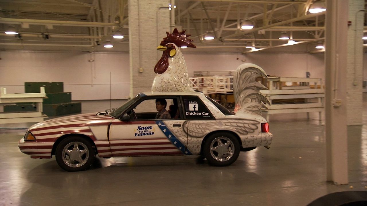 Das Chicken-Car - Bildquelle: Licensed by A&E Television Networks, LLC