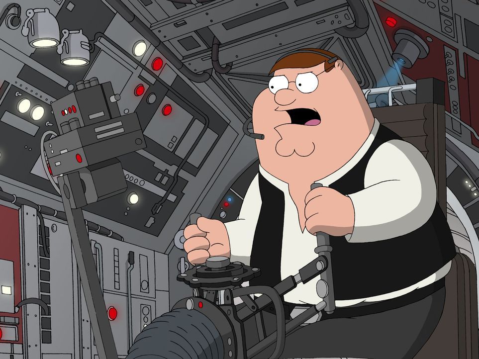 Möge die Macht mit "Family Guy" sein, der Griffin-Clan dreht die größte Science-Fiction-Saga aller Zeiten durch die Mangel: Peter als verwegener Han... - Bildquelle: TM +   Twentieth Century Fox Film Corporation. All Rights Reserved.