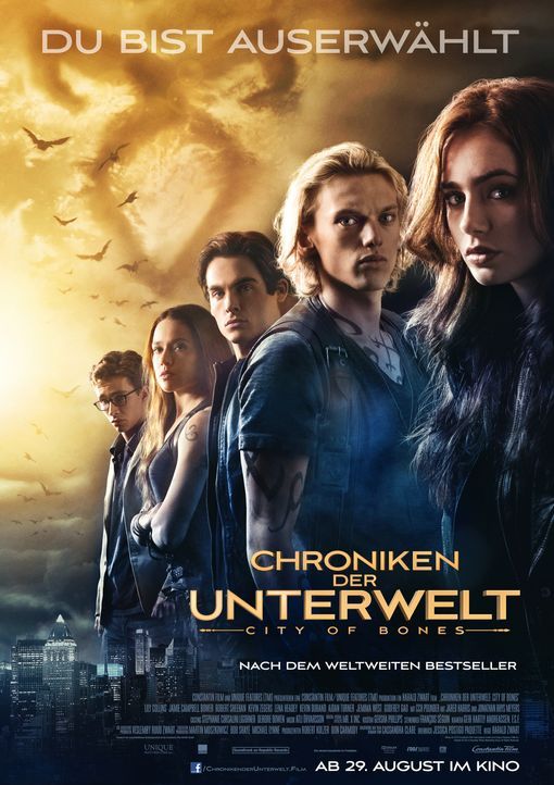 CHRONIKEN DER UNTERWELT - CITY OF BONES - Plakatmotiv - Bildquelle: 2013 Constantin Film Verleih GmbH.