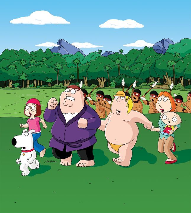(v.l.n.r.) Brian Griffin; Meg Griffin; Peter Griffin; Chris Griffin; Lois Griffin; Stewie Griffin - Bildquelle: 2005 Fox and its related entities. All rights reserved.