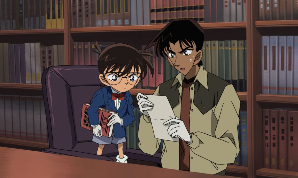 Als Conan (l.) mit seinen Ermittlungen zu einer mysteriösen Mordserie aufnimmt, trifft er überraschend auf seinen Rivalen Heiji Hattori (r.). Gemein... - Bildquelle: 2003 GOSHO AOYAMA / SHOGAKUKAN - YTV - NTV - ShoPro - TOHO - TMS All Rights Reserved.