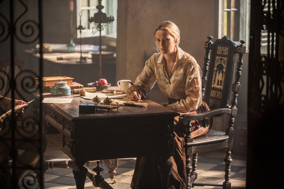 Nichts bleibt verborgen: Eleanor (Hannah New) kommt hinter Max` Geheimnis ... - Bildquelle: 2015 Starz Entertainment LLC, All rights reserved.