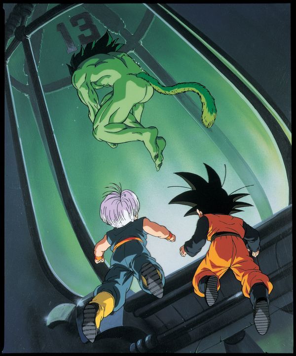 (v.l.n.r.) Trunks; Bio-Broly; Goten - Bildquelle: Bird Studio/Shueisha, Toei Animation Film   1994 Bird Studio/Shueisha, Toei, Toei Animation