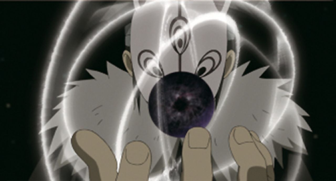 Nachdem Tobi (Bild) Naruto und Sakuro in eine Tsukuyomi-Welt gebracht hat, will er dort ihre Handlungen blockieren - denn in diesem Paralleluniversu... - Bildquelle: 2002 MASASHI KISHIMOTO /2007 Shippuden   NMP 2012