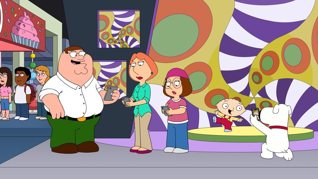 (v.l.n.r.) Peter Griffin, Lois Griffin, Meg Griffin, Stewie Griffin, Brian Griffin - Bildquelle: 2018-2019 Fox and its related entities.  All rights reserved.