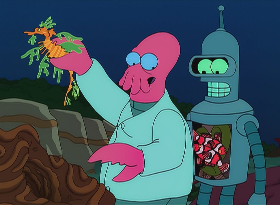 Dr. Zoidberg (l.); Bender (r.) - Bildquelle: 1999 Fox and its related entities. All rights reserved.