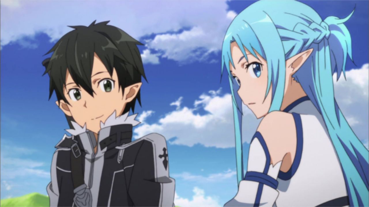 (v.l.n.r.) Kirito; Asuna - Bildquelle: REKI KAWAHARA/PUBLISHED BY KADOKAWA CORPORATION ASCII MEDIA WORKS/SAO II Project