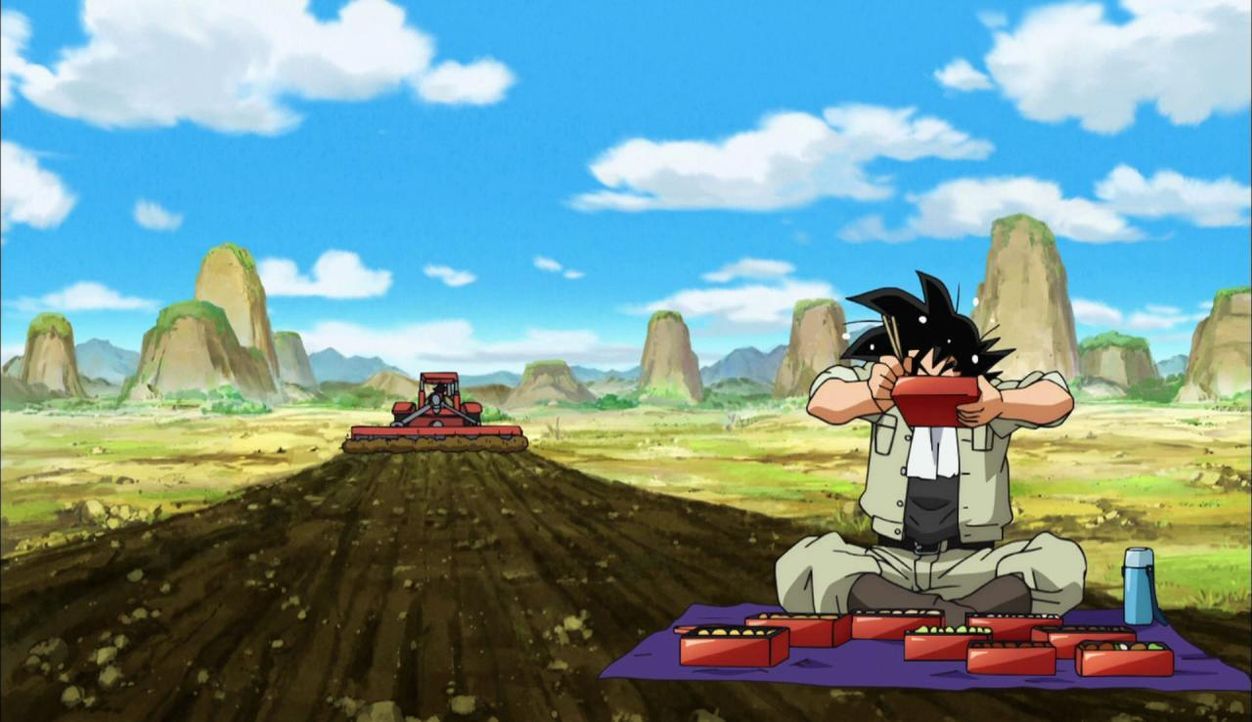 Son Goku bei seiner liebsten Beschäftigung: beim Essen - Bildquelle: BIRD STUDIO/SHUEISHA, TOEI ANIMATION