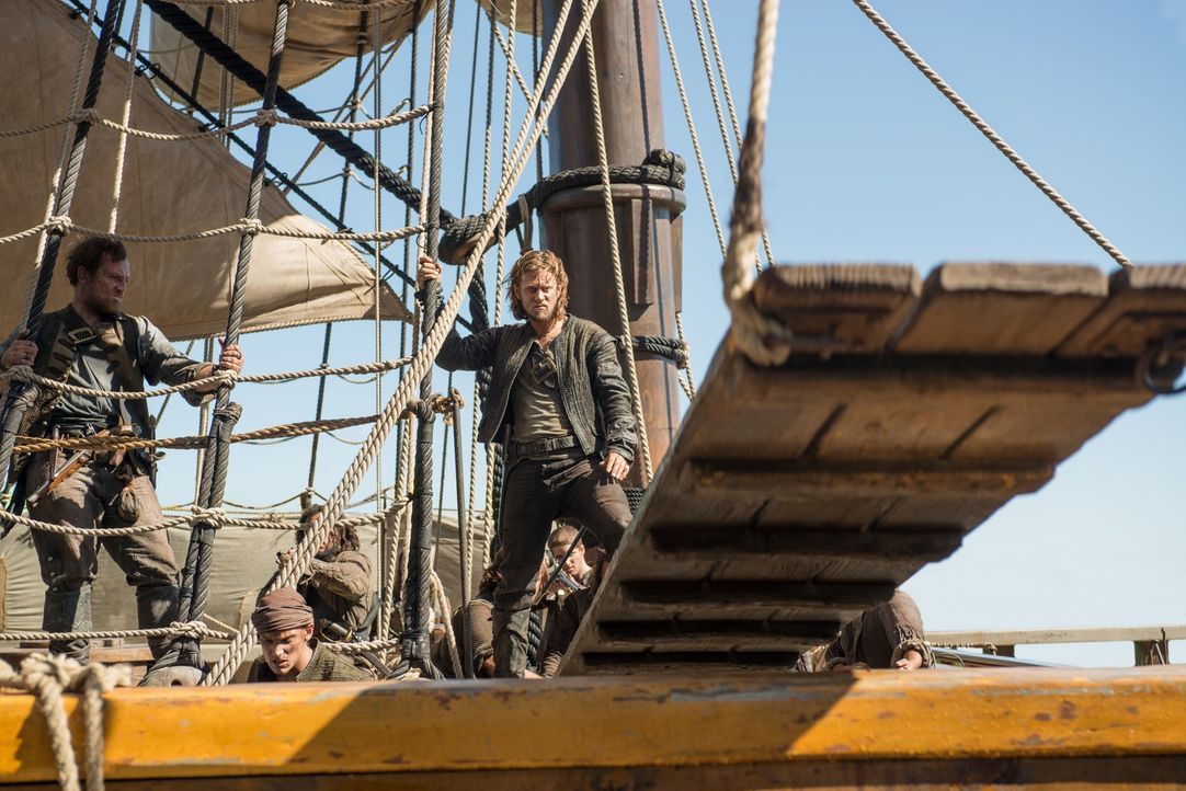 Ned Low (Tadhg Murphy) ist ein gefürchteter Pirat, der für seine Grausamkeiten bekannt ist ... - Bildquelle: David Bloomer 2015 Starz Entertainment LLC, All rights reserved.