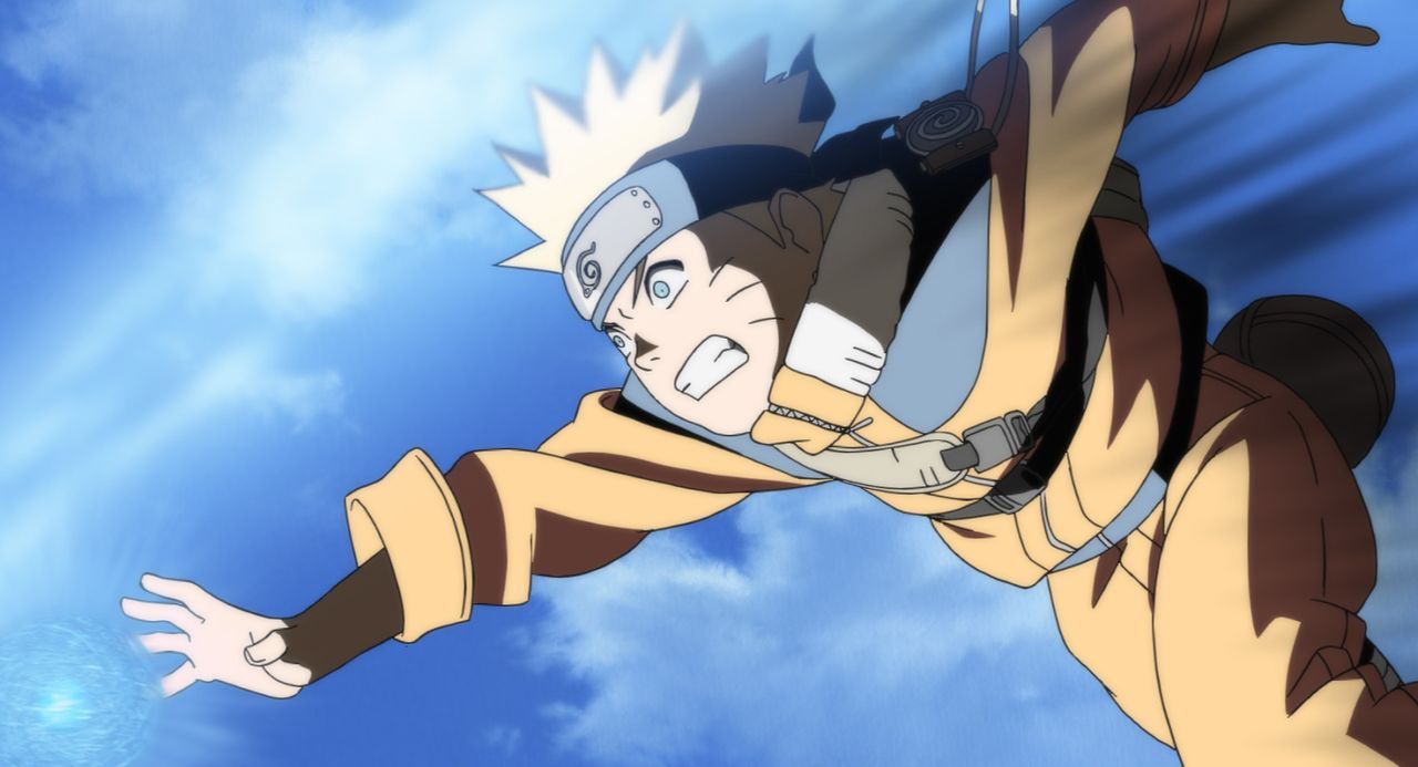 Eine einfachere Mission können sich Naruto (Bild), Shikamaru und Sakura kaum vorstellen: Sie müssen ein entlaufenes Frettchen wieder zurück zu seine... - Bildquelle: 2002 Masashi Kishimoto.   NMP 2005.