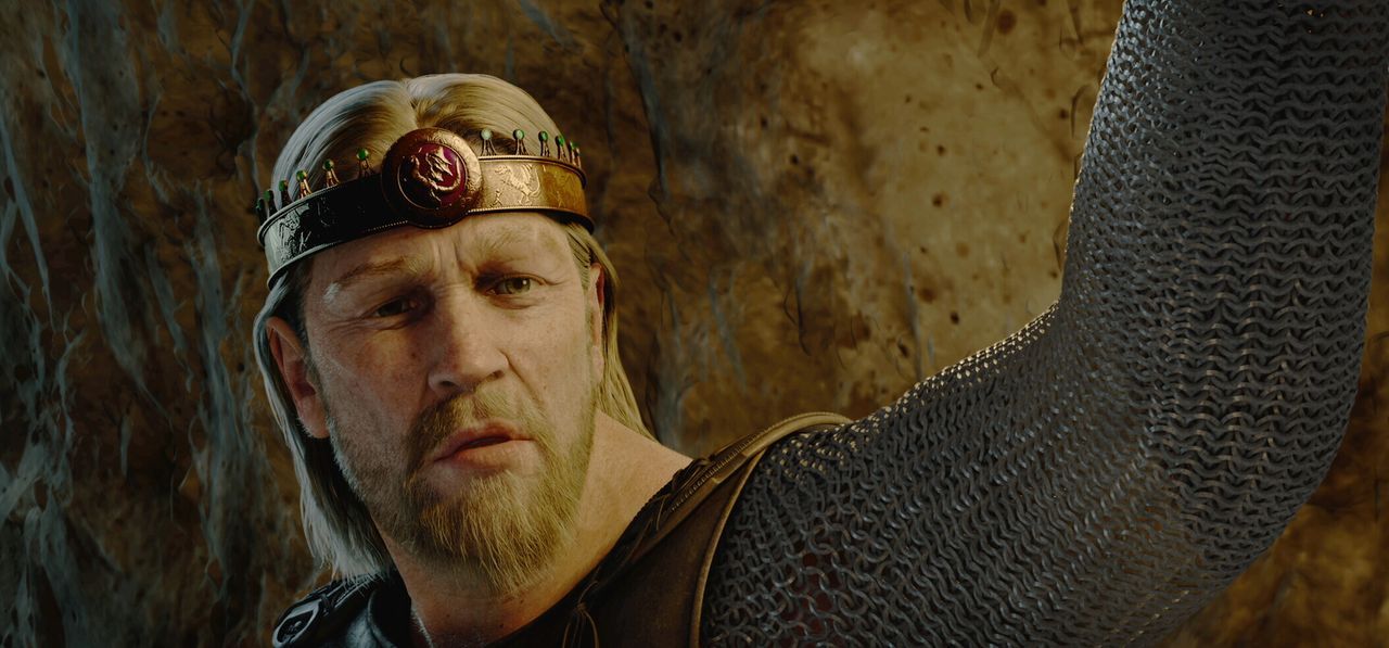 Stellt sich dem Monster Grendel: Beowulf (Ray Winstone) ... - Bildquelle: 2007 Warner Brothers International Television Distribution Inc.