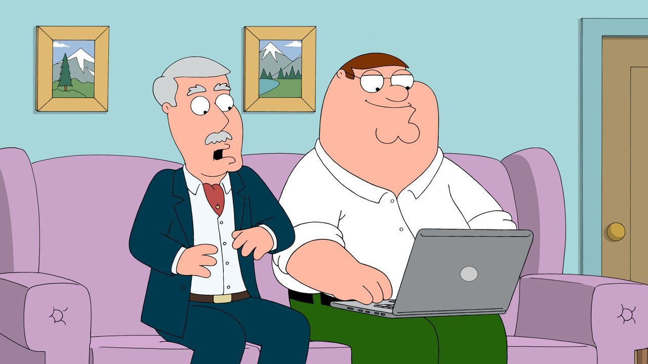 Peter (r.) weiht Carter (l.) in die Welt des Internets ein. Doch dann fallen sie auf einen Betrüger rein ... - Bildquelle: 2015-2016 Fox and its related entities. All rights reserved.