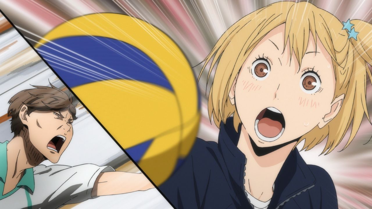 (v.l.n.r.) Toru Oikawa; Hitoka Yachi - Bildquelle: H. Furudate / Shueisha, >HAIKYU!! 2nd Season< Project, MBS  All Rights Reserved.
