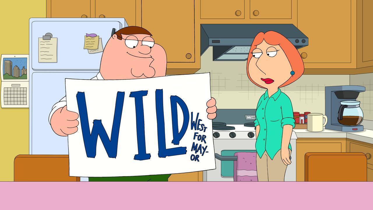 Peter Griffin (l.); Lois Griffin (r.) - Bildquelle: © 2021-2022 Fox Broadcasting Company, LLC. All rights reserved