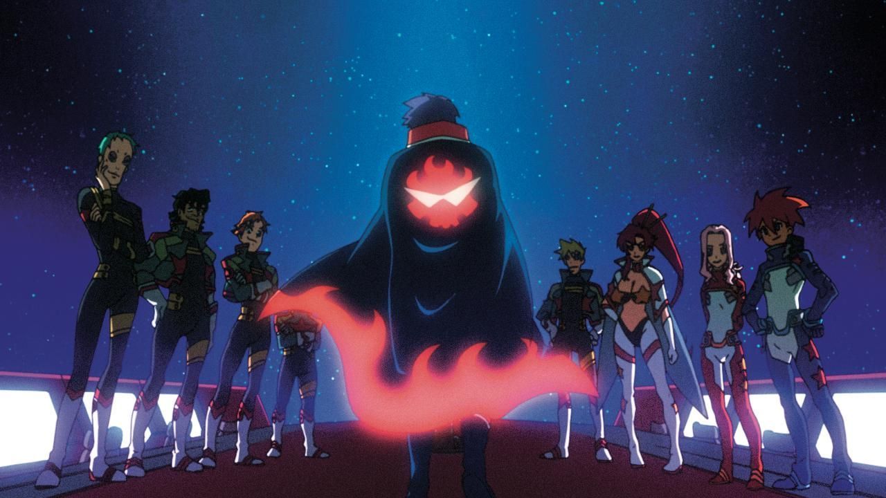 Viral ist nun offizielles Mitglied von Team Gurren und überlegt gemeinsam mi... - Bildquelle: © Kazuki Nakashima, Hiroyuki Imaishi, Project GURREN LAGANN