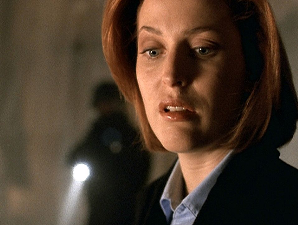 Scully (Gillian Anderson) entdeckt bei der Durchsuchung einer Farm ein todgeglaubtes Entführungsopfer. - Bildquelle: TM +   2000 Twentieth Century Fox Film Corporation. All Rights Reserved.