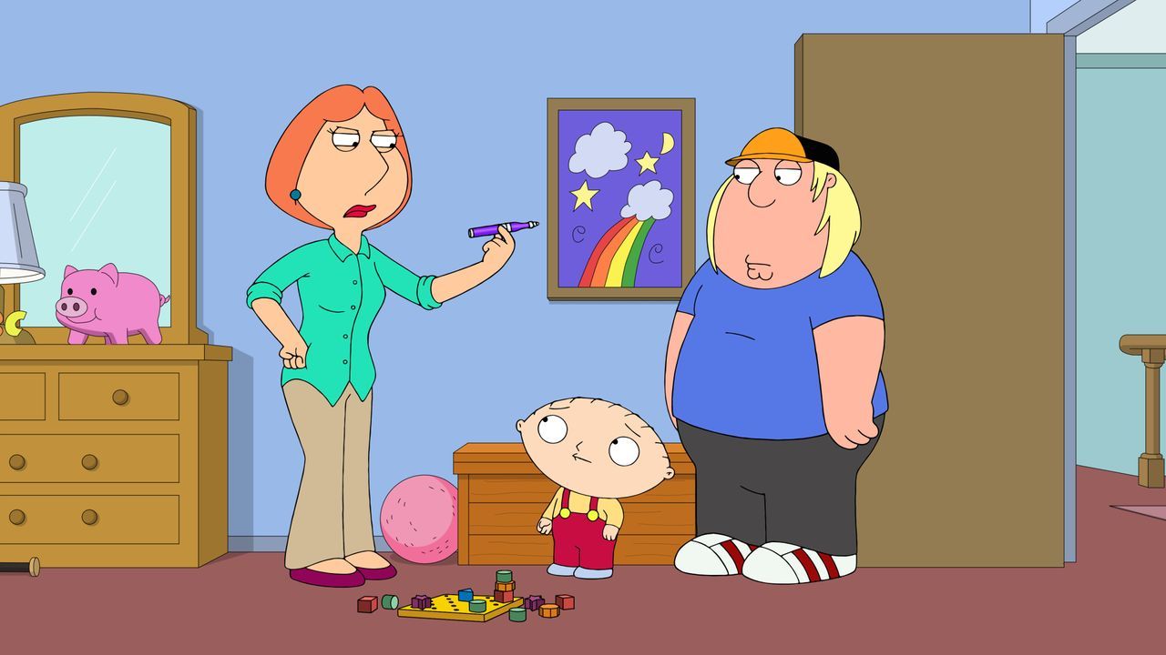 (v.l.n.r.) Lois Griffin, Stewie Griffin, Chris Griffin - Bildquelle: 2018-2019 Fox and its related entities. All rights reserved.