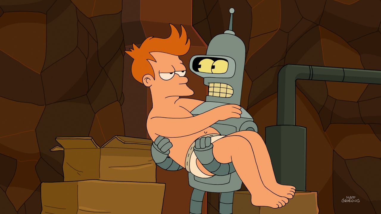 Was ist nur mit Bender (r.) und Fry (l.) los? - Bildquelle: Twentieth Century Fox Film Corporation. All rights reserved.